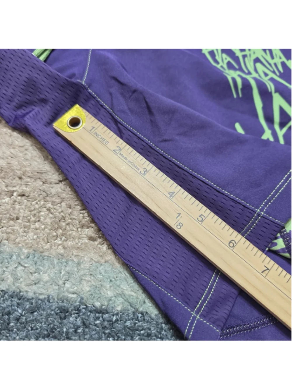 DC Comics Joker SuperX Performance Shorts Lined Purple Green XL NWT Gym